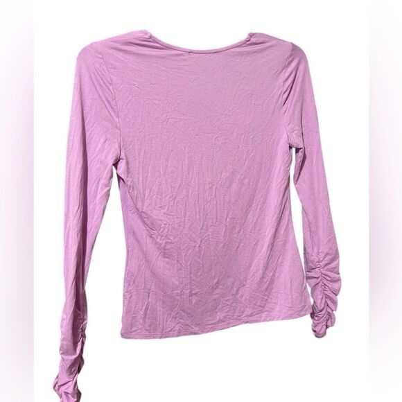 INC International Concepts Women's Lavender Ruched Blouse - Picture 11 of 13